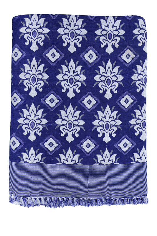 SAAGAR TEX ST 200 TC Poly Cotton Double Cloth SOLAPUR CHADDAR AC Comforter Blanket(Aishwarya DC/Size: 60'' x 90''/Double Bed Size/Color:Blue, Durable, pack of 1)