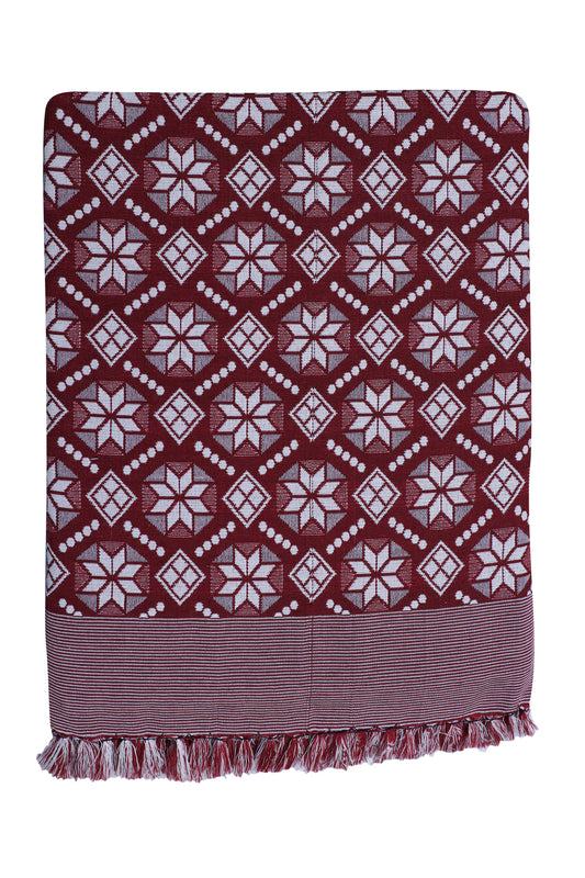 SAAGAR TEX ST Saagar Tex 200 Tc Poly Cotton Double Cloth Solapur Chaddar Ac Comforter Blanket (Aishwarya Dc, Size: 60'' X 90''/Double Bed Size, Maroon)