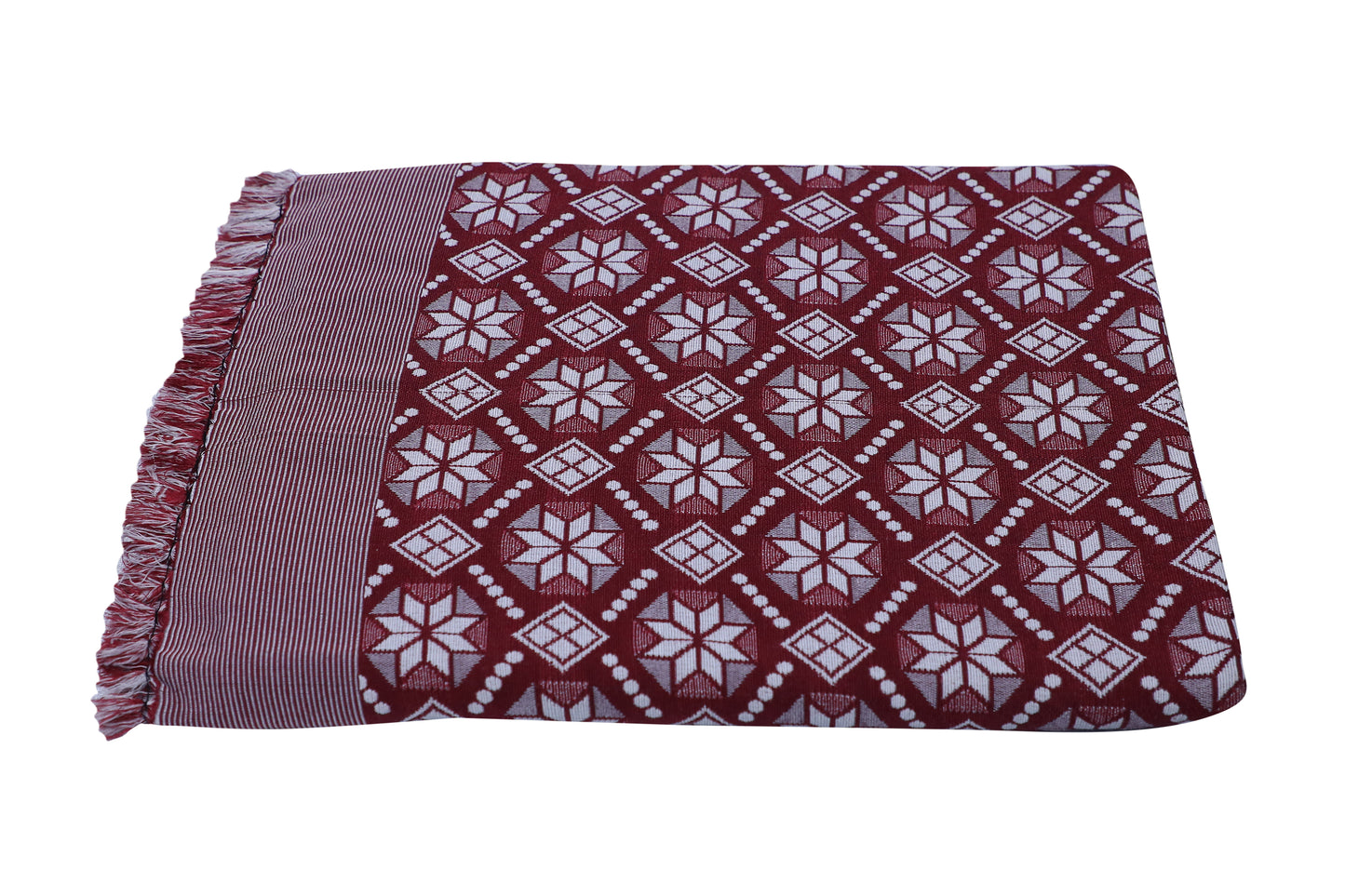 Saagar Tex 200 TC Poly Cotton Double Cloth SOLAPUR CHADDAR AC Comforter Blanket(Aishwarya DC/Size: 60'' x 90''/Double Bed Size/Color:Brown,Maroon)